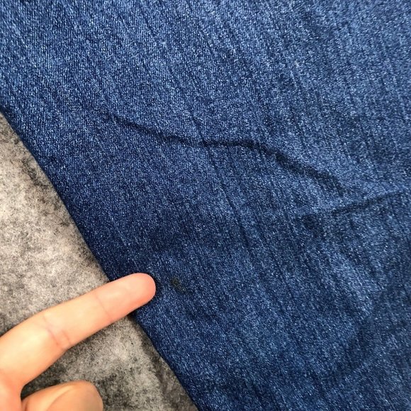 Faded Glory Jeans 24W High Rise Skinny Leg Thick Stich Embroidered Stretch Blue - Picture 9 of 11